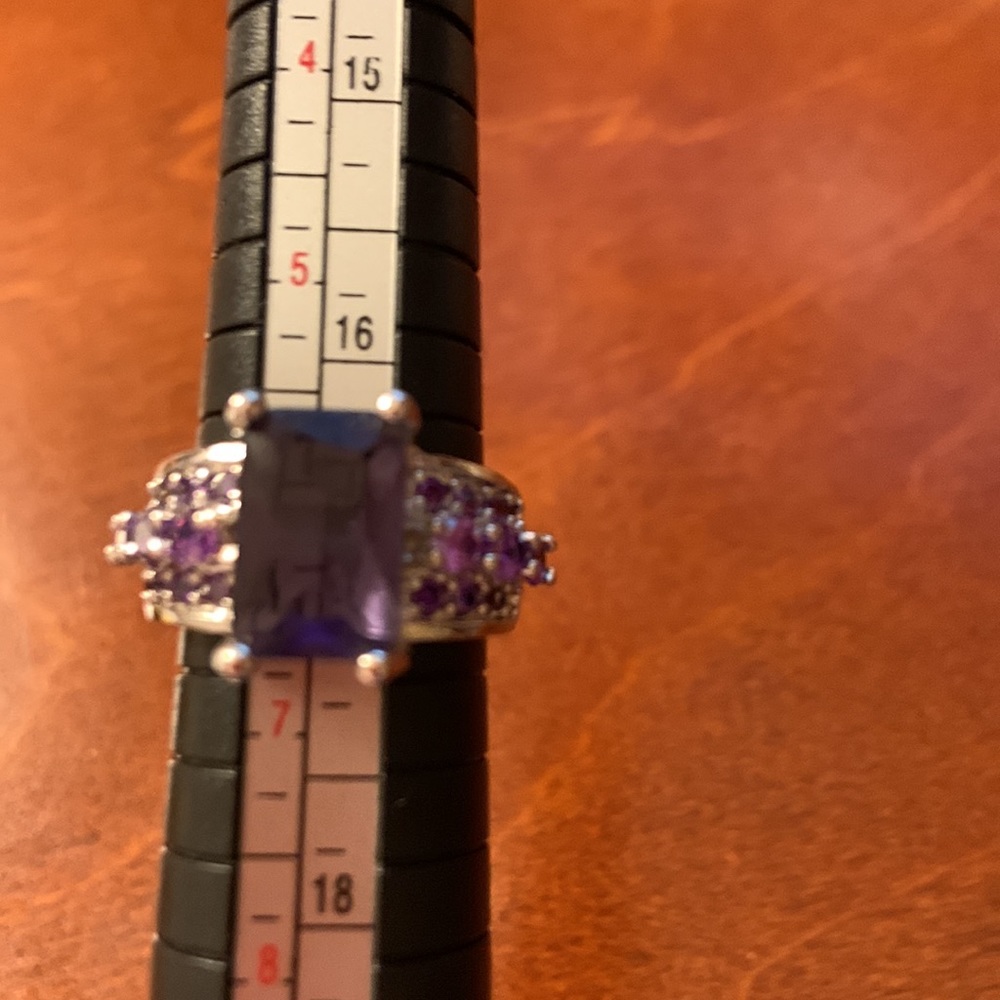 Sterling Amethyst Statement Ring - image 8